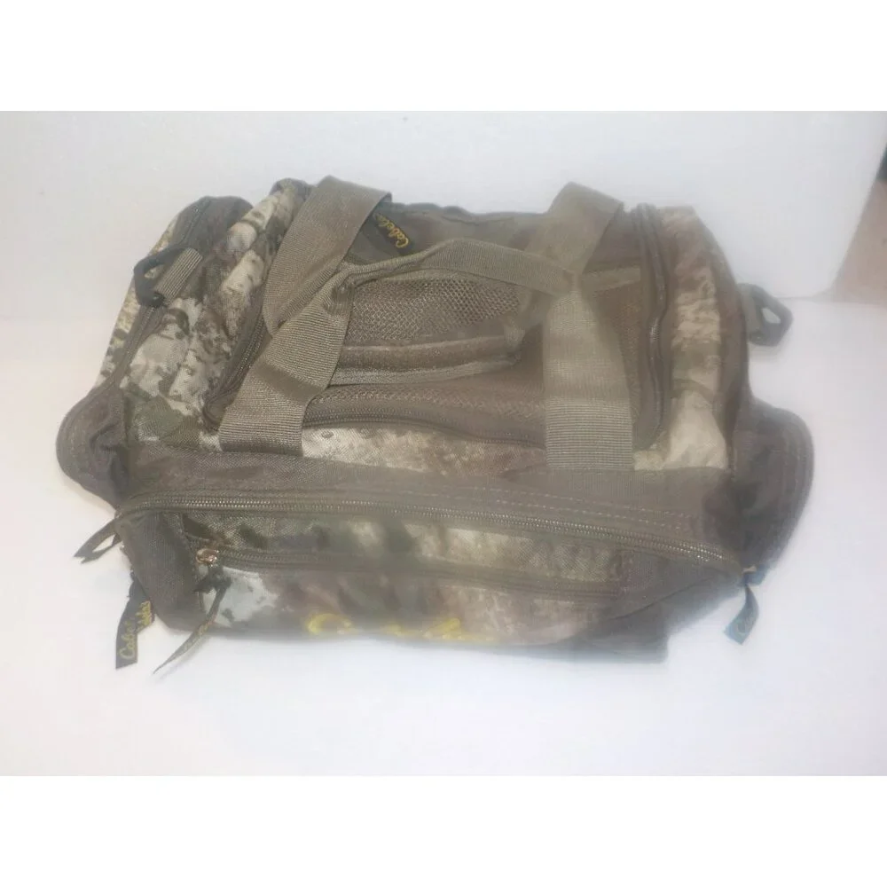 Cabela's Camo Tote Bag O2 Octane Travel Tote No Shoulder Multi Zip Compartments